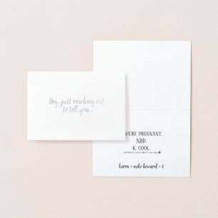 Mini carte à huile pour Faire-part de grossesse am