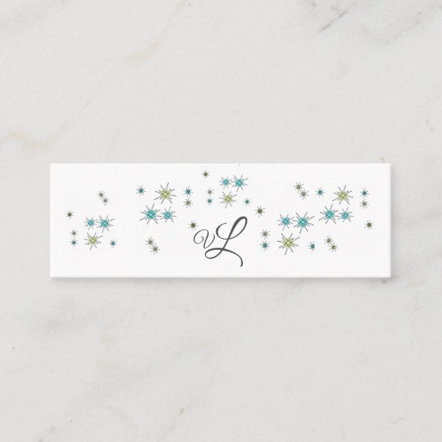 Mini carte de contact de carte de visite (Devant)