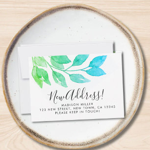 Mini carte de Faire-part de déplacement de nouvell