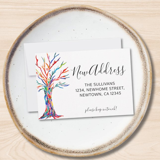 Mini carte de Faire-part de déplacement de nouvell (Créateur téléchargé)