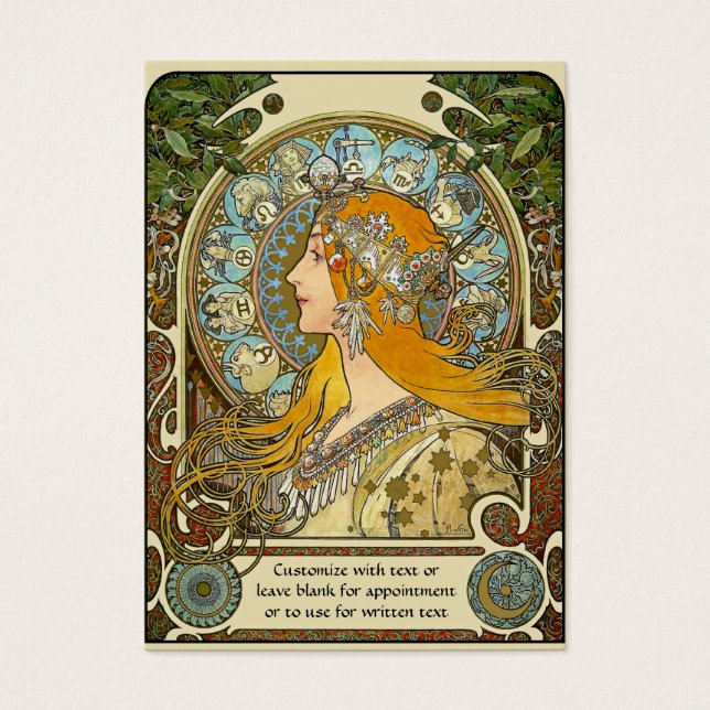 Mini carte de poche Calendrier avec design Mucha Z (Devant)