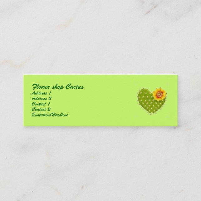 Mini carte de visite (Devant)