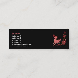 Mini Carte de visite 1 de licorne
