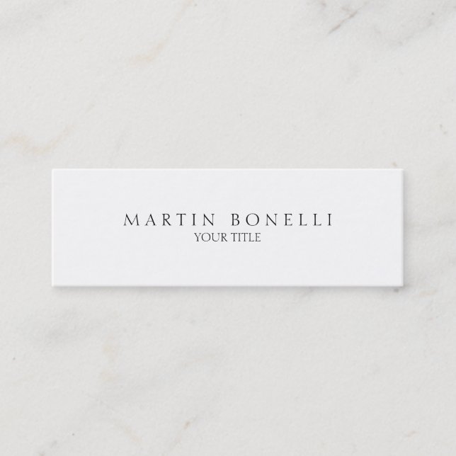 Mini Carte de visite à la mode professionnel mince (Devant)