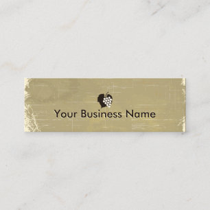 Mini carte de visite âgé d'établissement vinico