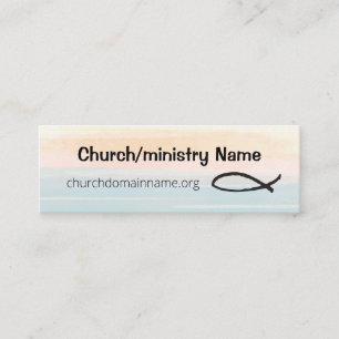 Mini carte de visite amical pour l'église ou le