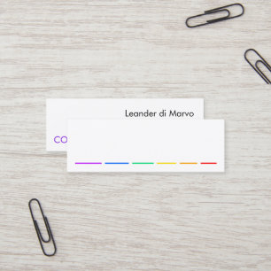 Mini Carte de visite avec déclaration minimale