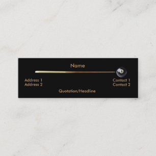 Mini Carte de visite Billiard
