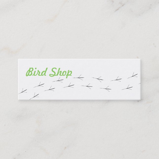 Mini Carte de visite Bird Shop (Devant)