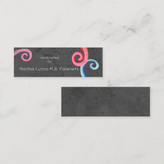 Mini Carte de visite Black Swirls