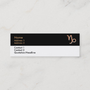 Mini Carte de visite Capricorn
