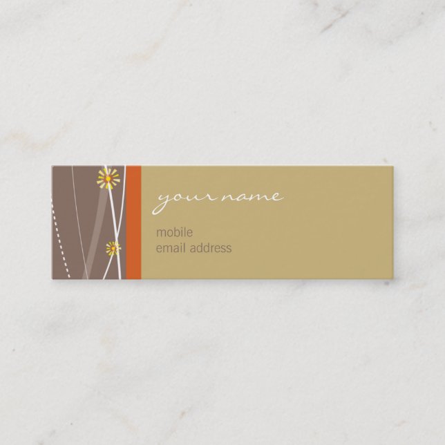 Mini CARTE DE VISITE :: crochets 3 (Devant)