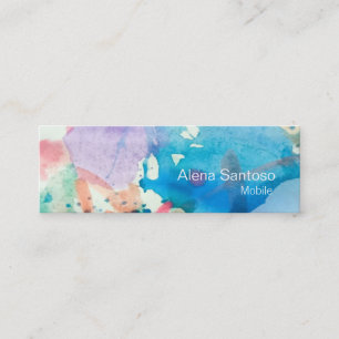 Mini Carte de visite d'aquarelle Abstrait
