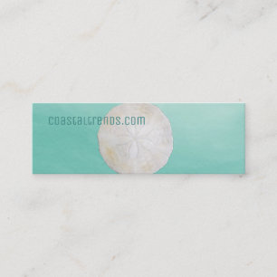 Mini Carte de visite d'aquarelle du dollar de sable