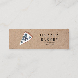 Mini Carte de visite de boulangerie rustique Kra