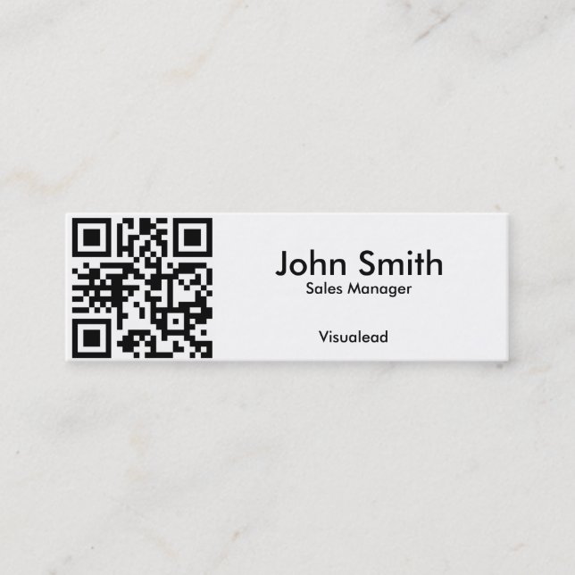 Mini Carte de visite de code de QR (Devant)