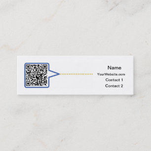 Mini Carte de visite de code de QR