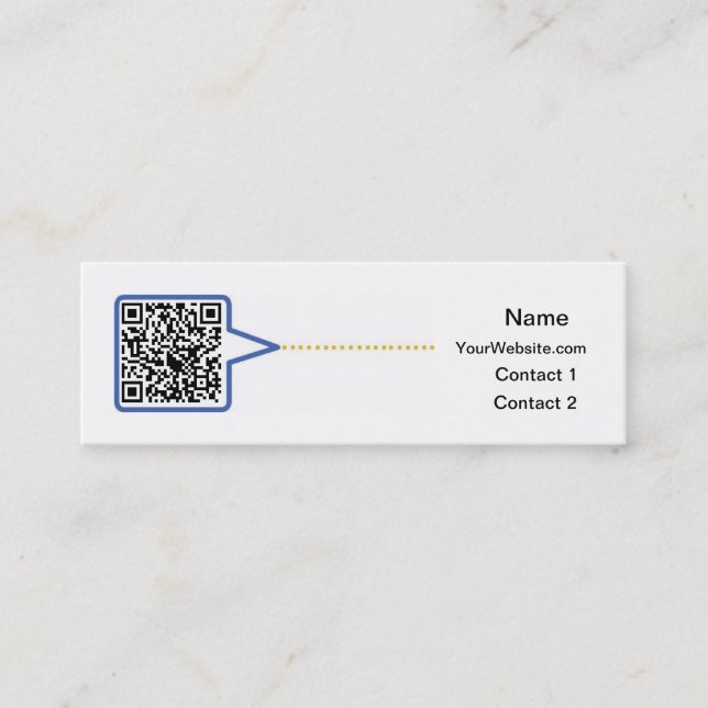 Mini Carte de visite de code de QR (Devant)