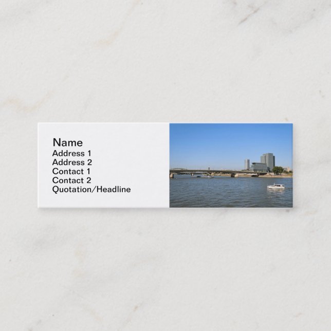 Mini Carte de visite de Cologne (Devant)