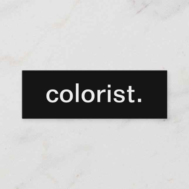 Mini Carte de visite de coloriste (Devant)