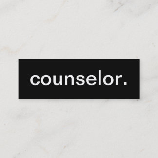 Mini Carte de visite de conseiller
