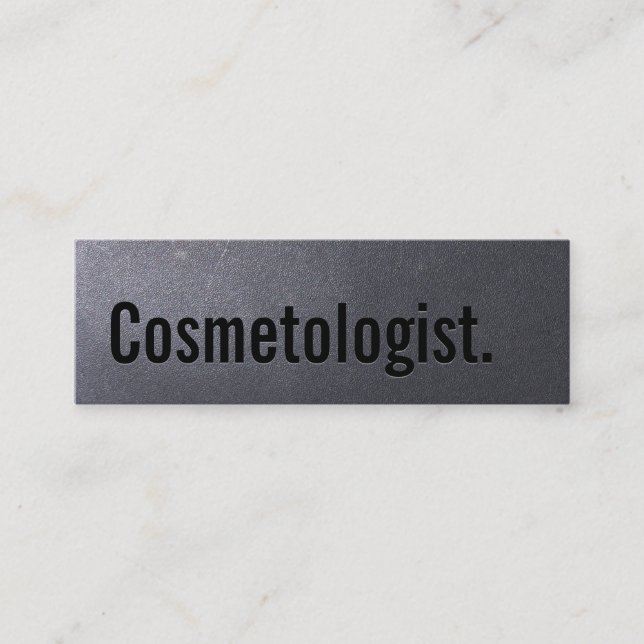 Mini Carte de visite de Cosmetologist de noir de (Devant)