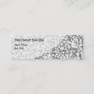 Mini carte de visite de courbe "Argent" de Glitz