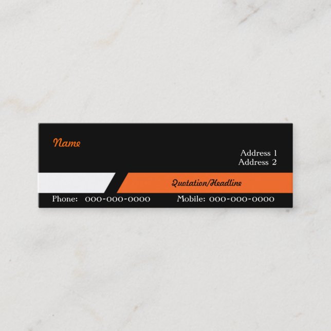 Mini Carte de visite de directeur commercial (Devant)