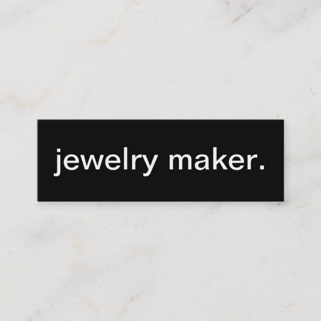 Mini Carte de visite de fabricant de bijoux (Devant)
