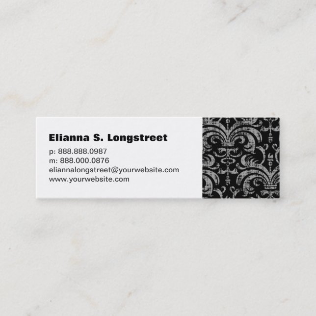 Mini Carte de visite de Fleur de Lys Personal (Devant)