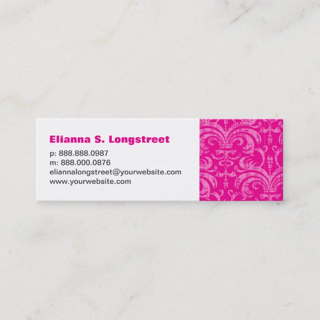 Mini Carte de visite de Fleur de Lys Personal (Devant)