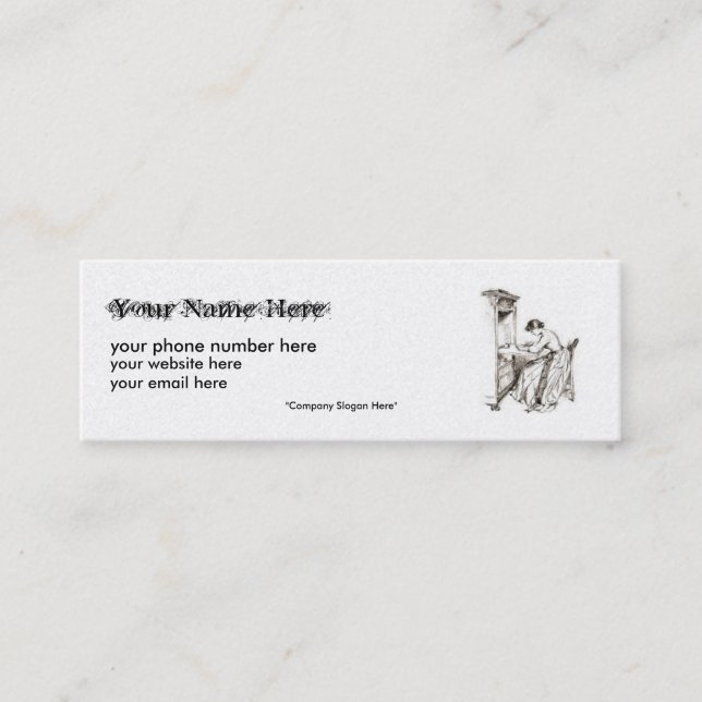 Mini Carte de visite de généalogie,… (Devant)