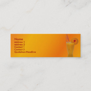 Mini Carte de visite de jus d'orange