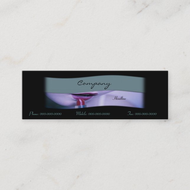 Mini Carte de visite de la cosmétique (Devant)