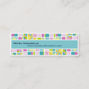 Mini Carte de visite de la grille de couleurs pastel