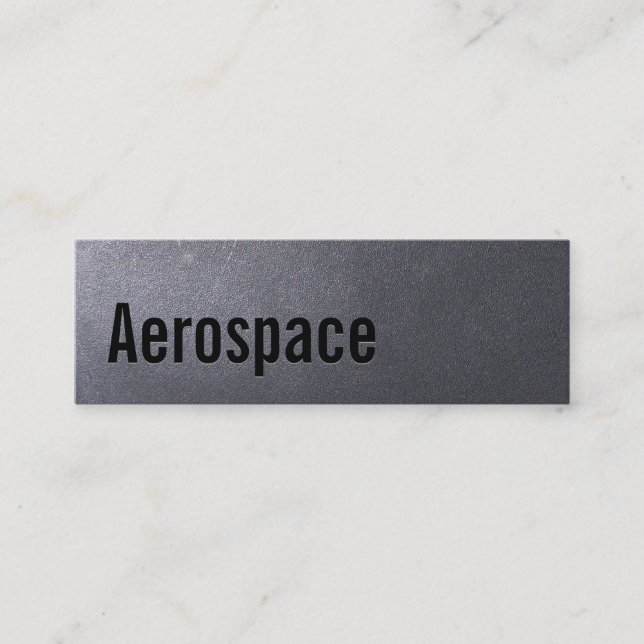 Mini Carte de visite de l'ingénieur aérospatial no (Devant)