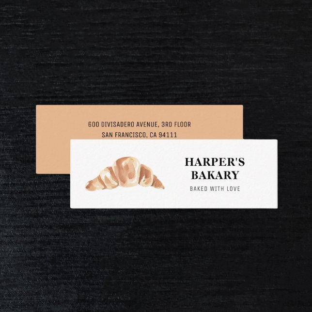 Mini Carte de visite de logo professionnel de boulanger (Créateur téléchargé)