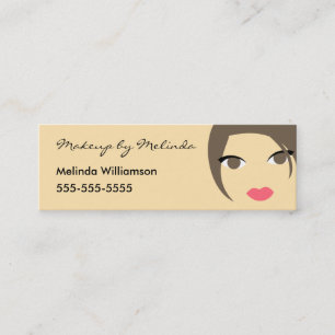 Mini Carte de visite de maquilleur