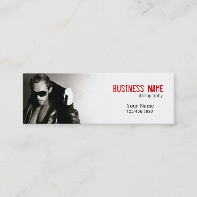 Mini Carte de visite de mode/photographie (Devant)
