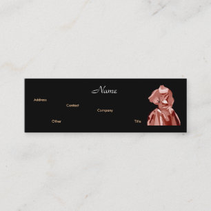 Mini Carte de visite de neutre de couturier