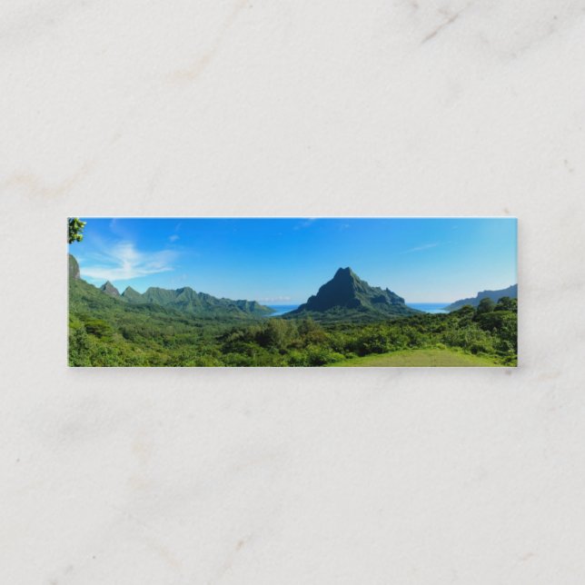 Mini Carte de visite de panorama de Moorea (Devant)