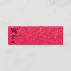 Mini Carte de visite de parties scintillantes de roses