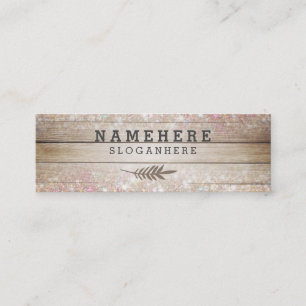 Mini carte de visite de parties scintillantes en