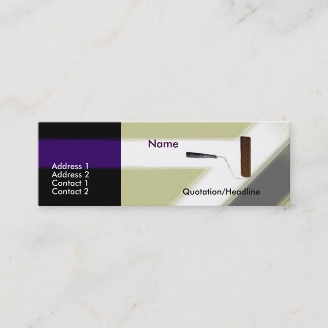 Mini Carte de visite de peinture (Devant)