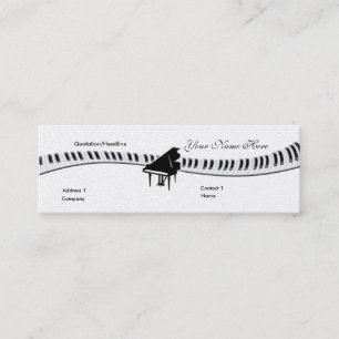 Mini Carte de visite de piano à queue et de clavier