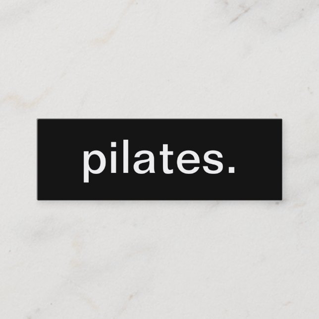 Mini Carte de visite de Pilates (Devant)