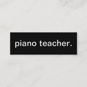 Mini Carte de visite de professeur de piano