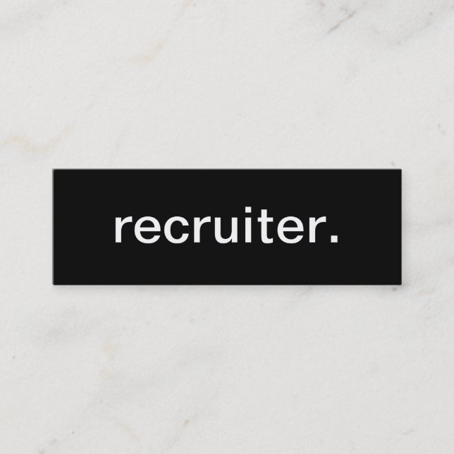 Mini Carte de visite de recruteur (Devant)