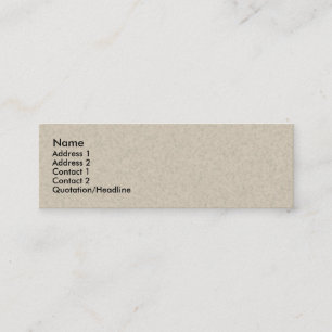 Mini Carte de visite de recyclage