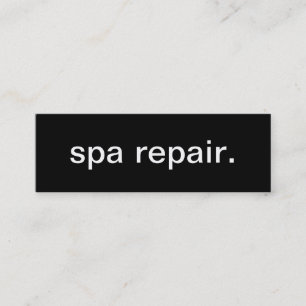 Mini Carte de visite de réparation de spa
